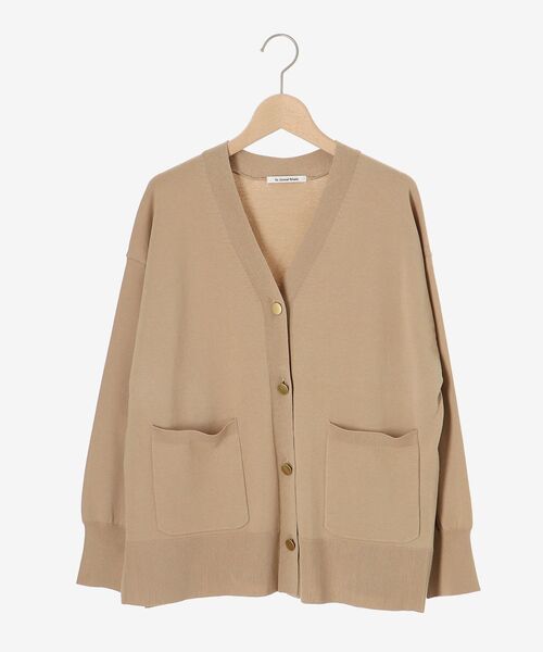 le.coeur blanc（ルクールブラン）の「メタルボタンワイドVカーデ（カーディガン/ボレロ・レディース・ボルドー/ブラック/サンドベージュ・38）」の15枚目の写真