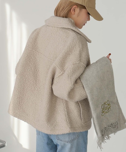 Girly Doll（ガーリードール）の「WポケットZipブルゾン（ブルゾン・レディース・ブラウン/ブラック/ライトベージュ・F）」の11枚目の写真