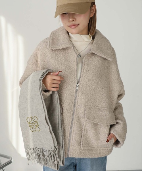 Girly Doll（ガーリードール）の「WポケットZipブルゾン（ブルゾン・レディース・ブラウン/ブラック/ライトベージュ・F）」の10枚目の写真