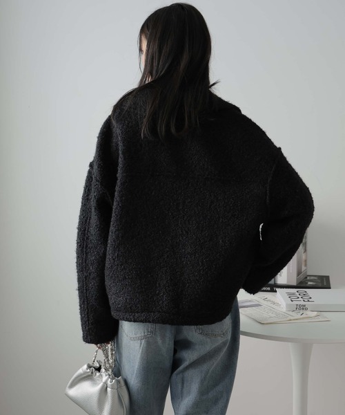 Girly Doll（ガーリードール）の「WポケットZipブルゾン（ブルゾン・レディース・ブラウン/ブラック/ライトベージュ・F）」の14枚目の写真