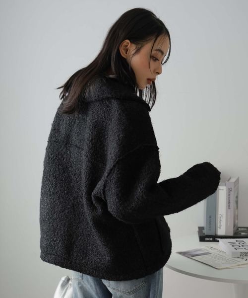 Girly Doll（ガーリードール）の「WポケットZipブルゾン（ブルゾン・レディース・ブラウン/ブラック/ライトベージュ・F）」の15枚目の写真