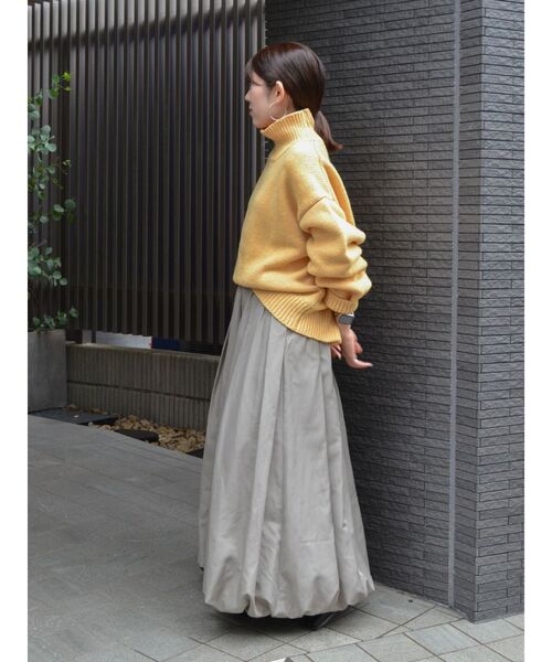 Ungrid（アングリッド）の「ハイネックボリュームカラーニット（ニット/セーター・レディース・チャコールグレー/ピンク/イエロー/アイボリー・FREE）」の13枚目の写真