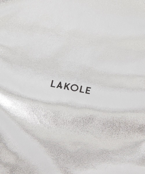 LAKOLE（ラコレ）の「メタリックギャザートートバッグ / 147016（トートバッグ・レディース・ネイビー/シルバー/ブラック・FREE）」の13枚目の写真