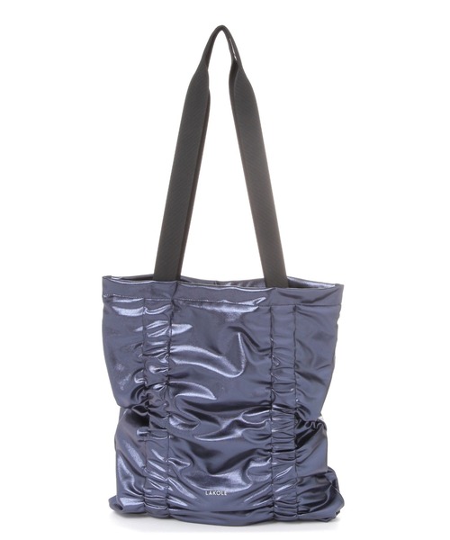 LAKOLE（ラコレ）の「メタリックギャザートートバッグ / 147016（トートバッグ・レディース・ネイビー/シルバー/ブラック・FREE）」の17枚目の写真