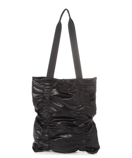 LAKOLE（ラコレ）の「メタリックギャザートートバッグ / 147016（トートバッグ・レディース・ネイビー/シルバー/ブラック・FREE）」の16枚目の写真
