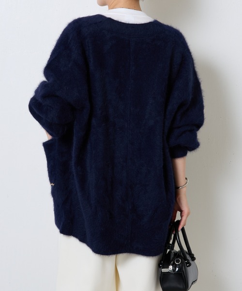 美品♡コラージュガリャルダガランテ24完売品カシミヤ混FOXファーカーディガン 寒がりさんの必需品】FOXファーカーディガン - COLLAGE