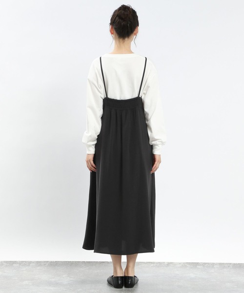 GLOBAL WORK Smile Seed Store（グローバルワーク スマイルシードストア）の「Aラインキャミワンピース/116016（シャツワンピース・レディース・ダークグレー/ブラック・LARGE/MEDIUM/X-LARGE/SMALL）」の16枚目の写真