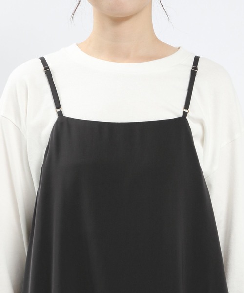 GLOBAL WORK Smile Seed Store（グローバルワーク スマイルシードストア）の「Aラインキャミワンピース/116016（シャツワンピース・レディース・ダークグレー/ブラック・LARGE/MEDIUM/X-LARGE/SMALL）」の18枚目の写真