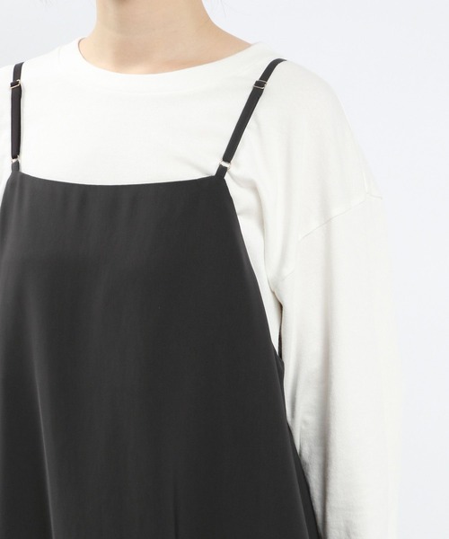 GLOBAL WORK Smile Seed Store（グローバルワーク スマイルシードストア）の「Aラインキャミワンピース/116016（シャツワンピース・レディース・ダークグレー/ブラック・LARGE/MEDIUM/X-LARGE/SMALL）」の19枚目の写真