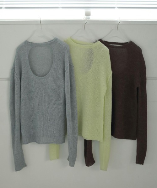 anuke（アンヌーク）の「anuke Sheer Knit シアーニット/62420528