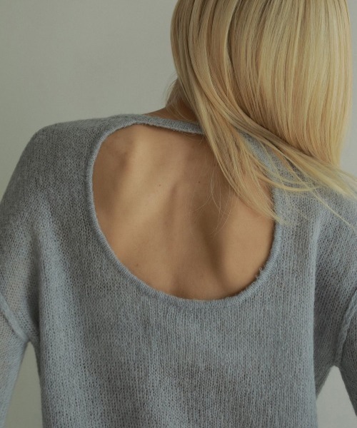 anuke / Volumesleeve Sheer Knit 今シーズンのもの ànuke online store（アンヌーク） / Volumesleeve Sheer
