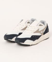 ASBee（アスビー）の「mizuno ミズノ CONTENDER レディーススニーカー(コンテンダー) D1GA2369 16 オフホワイト/グレー/グリーン【レディース】（スニーカー）」