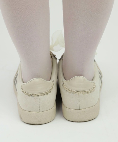 F i.n.t(フィント)の「レース使いローテクスニーカー/fint(スニーカー・レディース・アイボリー/ピンクベージュ/グレー・L/M/S)」の12枚目の写真