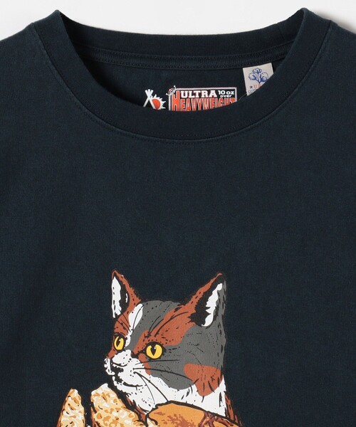 限定展開 go slow caravan/ゴースローキャラバン どら焼きクマ＆ネコ プリント ロングスリーブ Tシャツ / ロンT / 332802 / 332803（Tシャツ/カットソー）｜FREAK'S STORE（フリークスストア）