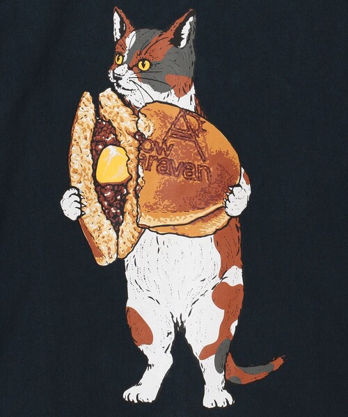 限定展開 go slow caravan/ゴースローキャラバン どら焼きクマ＆ネコ プリント ロングスリーブ Tシャツ / ロンT / 332802 / 332803（Tシャツ/カットソー）｜FREAK'S STORE（フリークスストア）