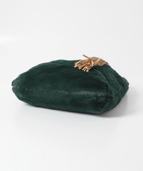 RODE SKO（ロデスコ）の「タッセル付フラッフィトートバッグ（トートバッグ・レディース・グレー/グリーン/ベージュ・ONE）」の22枚目の写真