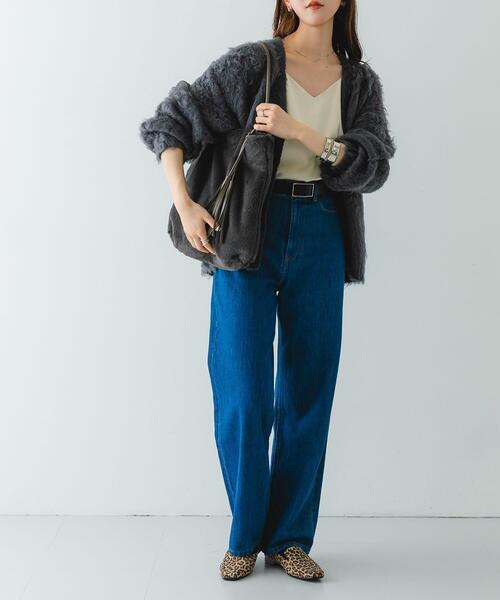 RODE SKO（ロデスコ）の「タッセル付フラッフィトートバッグ（トートバッグ・レディース・グレー/グリーン/ベージュ・ONE）」の5枚目の写真