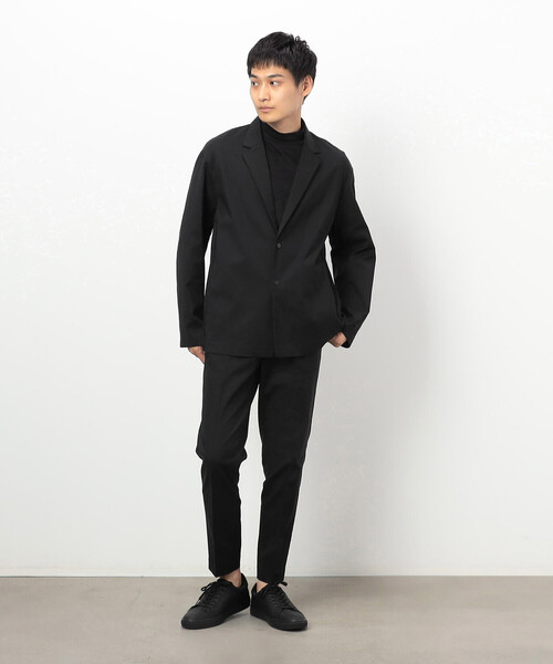 COMME CA ISM(コムサイズム)の「【セットアップ対応】Easy Active Wear ストレッチ テーパードスラックス (綿/ナイロン)(スラックス・メンズ・チャコール/ブラック・SMALL/MEDIUM/LARGE)」の4枚目の写真