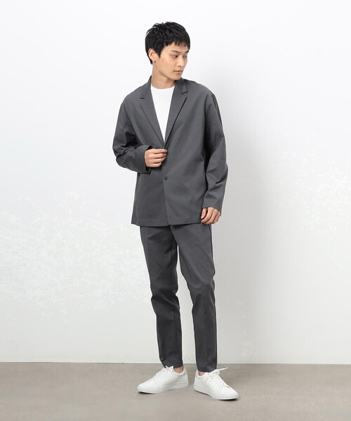 COMME CA ISM(コムサイズム)の「【セットアップ対応】Easy Active Wear ストレッチ テーパードスラックス (綿/ナイロン)(スラックス・メンズ・チャコール/ブラック・SMALL/MEDIUM/LARGE)」の6枚目の写真