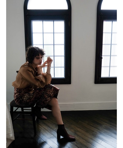 Katrin TOKYO(カトリーントーキョー)の「flower jacquard skirt(スカート・レディース・ベージュ/ボルドー・S/L)」の16枚目の写真