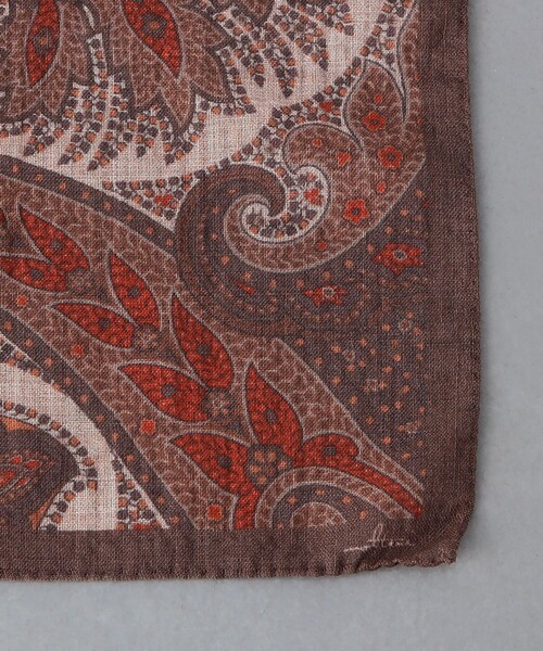 UNITED ARROWS(ユナイテッドアローズ)の「<molteni> ペイズリーポケットチーフ(ポケットチーフ・メンズ・ブラウン・FREE)」の3枚目の写真