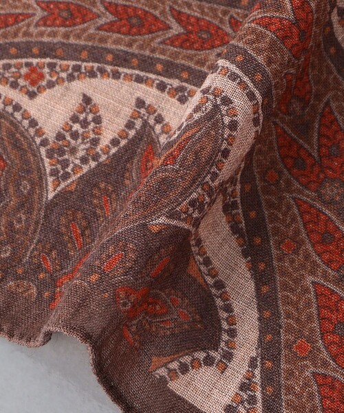 UNITED ARROWS(ユナイテッドアローズ)の「<molteni> ペイズリーポケットチーフ(ポケットチーフ・メンズ・ブラウン・FREE)」の5枚目の写真