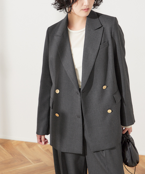 ウールトリコチン ブレザージャケット（テーラードジャケット