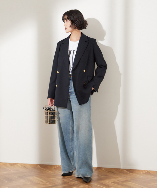 ウールトリコチン ブレザージャケット（テーラードジャケット