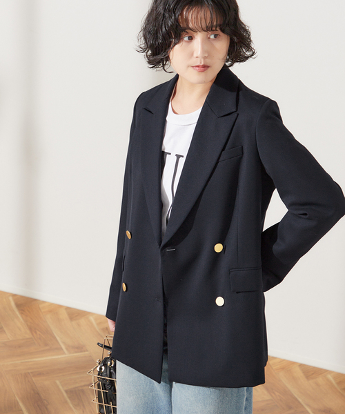 ウールトリコチン ブレザージャケット（テーラードジャケット