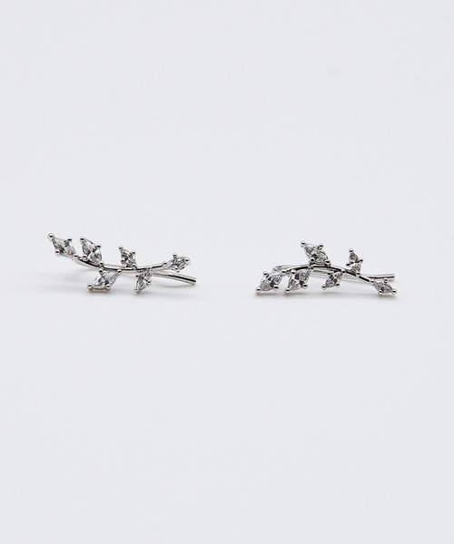 ciite'（シーテ）の「リーフビジューピアス イヤーカフ風  (両耳用)（ピアス（両耳用）・レディース・ゴールド/シルバー・FREE）」の9枚目の写真