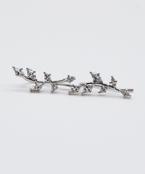 ciite'（シーテ）の「リーフビジューピアス イヤーカフ風  (両耳用)（ピアス（両耳用）・レディース・ゴールド/シルバー・FREE）」の12枚目の写真