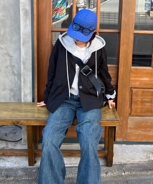 nemne store(ネンネストア)の「【keel】シティーライクテーラードジャケット(テーラードジャケット・レディース・ブラック/グレー・SMALL/MEDIUM)」の2枚目の写真