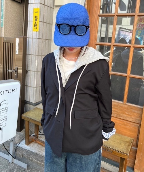 nemne store(ネンネストア)の「【keel】シティーライクテーラードジャケット(テーラードジャケット・レディース・ブラック/グレー・SMALL/MEDIUM)」の5枚目の写真