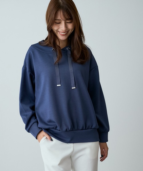 Jayro(ジャイロ)の「ダンボールニット抜き衿プルオーバー(Tシャツ/カットソー・レディース・ブラック/ブルー/ブラウン系その他2/オフホワイト・M)」の13枚目の写真
