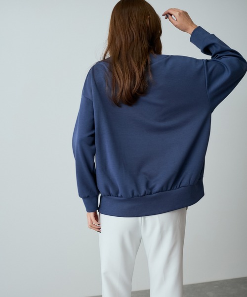 Jayro(ジャイロ)の「ダンボールニット抜き衿プルオーバー(Tシャツ/カットソー・レディース・ブラック/ブルー/ブラウン系その他2/オフホワイト・M)」の15枚目の写真