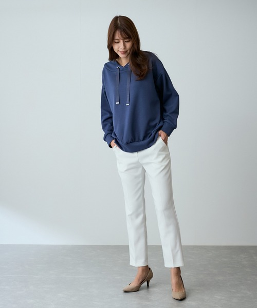Jayro(ジャイロ)の「ダンボールニット抜き衿プルオーバー(Tシャツ/カットソー・レディース・ブラック/ブルー/ブラウン系その他2/オフホワイト・M)」の16枚目の写真