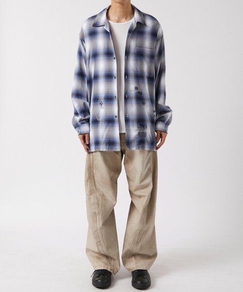 BOW WOW 24AW　RAYON CHECK SHIRTS BOW WOW RAYON CHECK SHIRTS REPAIREDスタイル | 5332 | mark