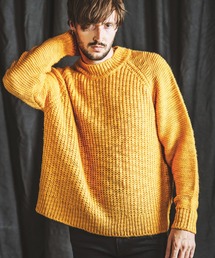 NO ID.（ノーアイディ）の「【NO ID.】Low-Gauge Slub Knit Crew-Neck Pullover / ローゲージ スラブ ニット クルーネック プルオーバー（ニット/セーター）」