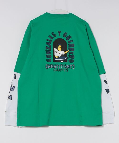 さらに100円引き◆Mark Gonzales◆LAYERED L/S T-SHIRT セール開催中 マークゴンザレス ロンT (What it isNt)MARK
