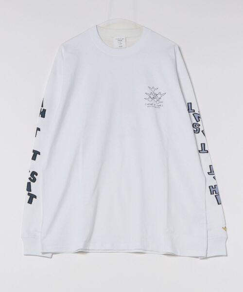 （What it isNt）ART BY MARKGONZALES（ワットイットイズント）の「【(What it isNt) ART BY MARK GONZALES/ワットイットイズント マークゴンザレス】バック&アームプリント リアルレイヤード ロングスリーブTシャツ 半袖T＆ロンT 2点セット（Tシャツ/カットソー・メンズ・ブラック系その他/グレー系その他/グリーン系その他/ブラック系その他2/グレー系その他2/パープル系その他2・MEDIUM/LARGE/X-LARGE）」の13枚目の写真