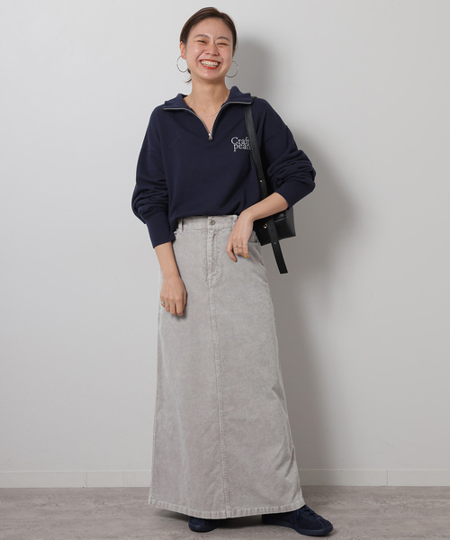 JOURNAL STANDARD relume(ジャーナルスタンダード レリューム)の「ピグメントコーデュロイスカート(スカート・レディース・ベージュ/ライトグレー・36/38)」の3枚目の写真