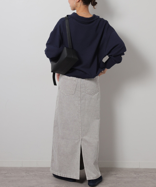 JOURNAL STANDARD relume(ジャーナルスタンダード レリューム)の「ピグメントコーデュロイスカート(スカート・レディース・ベージュ/ライトグレー・36/38)」の6枚目の写真