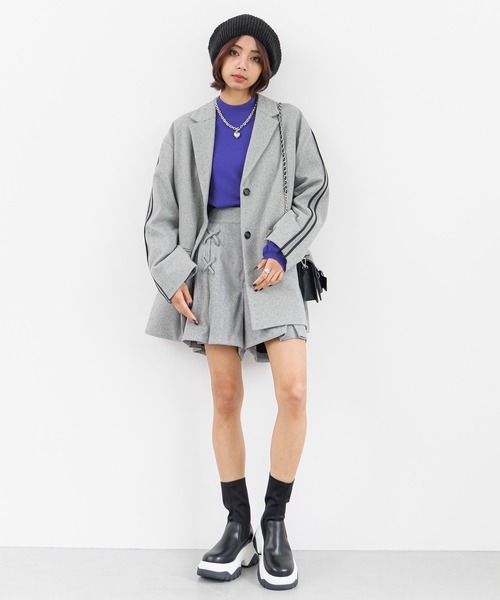 PAGEBOY（ページボーイ）の「バイカラーソールブーツ（ブーツ・レディース・ブラック/グレー・MEDIUM/LARGE）」の3枚目の写真