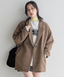 LOWRYS FARM | ウールライクチェックユルジャケット 116454(テーラードジャケット)