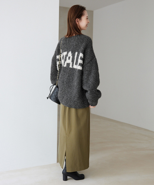 ＋81BRANCA（ハチイチブランカ）の「+81BRANCA/ハチイチブランカ SLOBE別注 ペルーニット（ニット/セーター・レディース・グレー/ホワイト・FREE）」の6枚目の写真