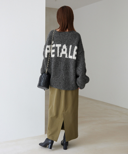 ＋81BRANCA（ハチイチブランカ）の「+81BRANCA/ハチイチブランカ SLOBE別注 ペルーニット（ニット/セーター・レディース・グレー/ホワイト・FREE）」の7枚目の写真