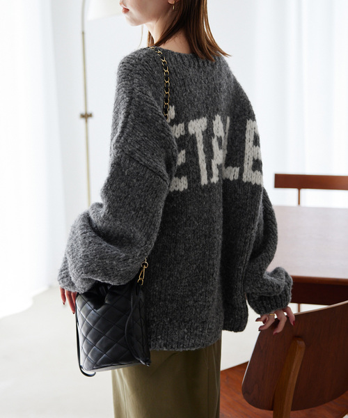 ＋81BRANCA（ハチイチブランカ）の「+81BRANCA/ハチイチブランカ SLOBE別注 ペルーニット（ニット/セーター・レディース・グレー/ホワイト・FREE）」の13枚目の写真