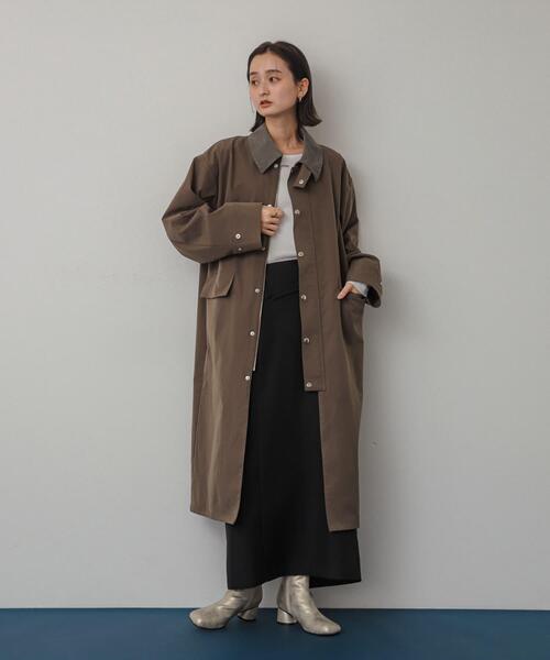 SENSE OF PLACE by URBAN RESEARCH（センスオブプレイスバイアーバンリサーチ）の「アシンメトリーオリカエシペンシルスカート（スカート・レディース・ライトベージュ/ブラック/モカ・SMALL/MEDIUM）」の9枚目の写真