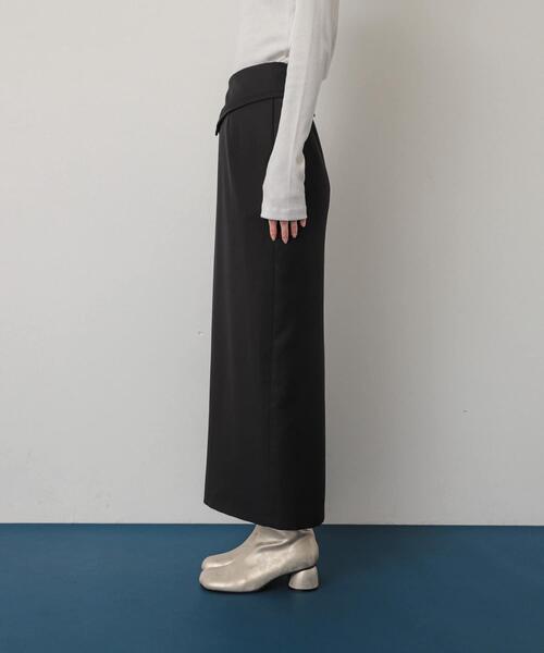 SENSE OF PLACE by URBAN RESEARCH（センスオブプレイスバイアーバンリサーチ）の「アシンメトリーオリカエシペンシルスカート（スカート・レディース・ライトベージュ/ブラック/モカ・SMALL/MEDIUM）」の11枚目の写真