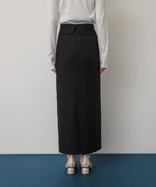 SENSE OF PLACE by URBAN RESEARCH（センスオブプレイスバイアーバンリサーチ）の「アシンメトリーオリカエシペンシルスカート（スカート・レディース・ライトベージュ/ブラック/モカ・SMALL/MEDIUM）」の12枚目の写真